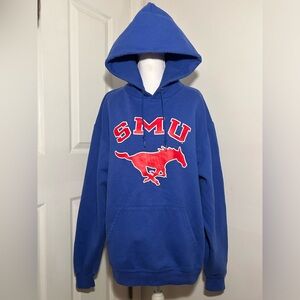 Champion Blue SMU College Hoodie Southern Methodist University Large